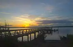 Pier on Lady's Island, July 2013