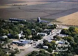 Aerial photograph of Pierpont,