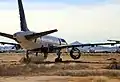 A Boeing 757 being disassembled for parts at Pinal Airpark