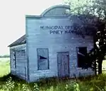 Piney, MB old municipal office, 1979