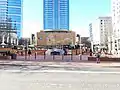 The building behind Pioneer Courthouse Square in 2019