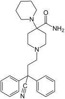 Chemical structure of piritramide.