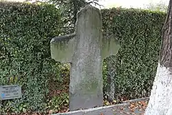 Medieval stone cross in Piskorzów