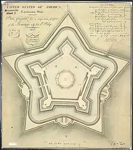 Fort Jackson, Drawn in 1817