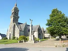 The parish church in Plonévez-du-Faou