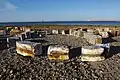 Stone blocks from the lighthouse removed during renovation