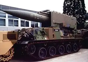 A French Pluton missile in transit mode