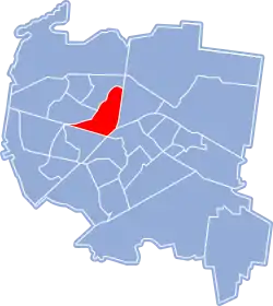 Location of Antoniuk within Białystok