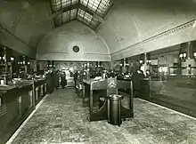 Image 21Interior of the Helsinki Branch of the Vyborg-Bank [fi] in the 1910s (from Bank)