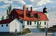 North side view of the lighthouse