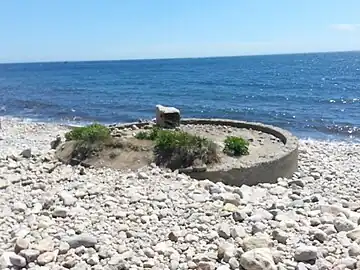 6-inch gun position at Battery 211, former Fort Greene south reservation