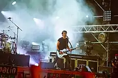 Joe Duplantier playing a guitar in 2018