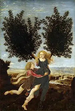 Image 12Apollo and Daphne, by Antonio del Pollaiolo (from Wikipedia:Featured pictures/Culture, entertainment, and lifestyle/Religion and mythology)