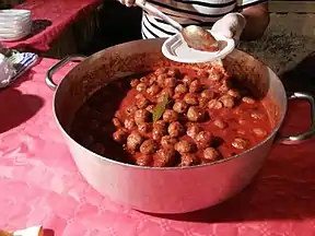 Fish balls at a restaurant in Italy