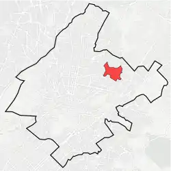 Location within Athens