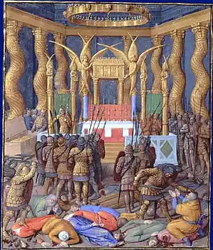 Pompey in the Temple of Jerusalem by Jean Fouquet, 1470–1475