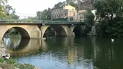 Old bridge and Muga river