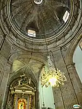 Detail of the interior of the church