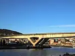 View of the bridge over the ria de Pontevedra