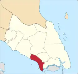 Location of Pontian District in Johor