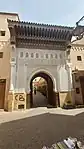 Entrance to the bazaar street on the south side of the complex