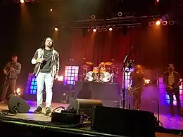 Pop Evil performing in 2018