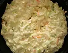 American coleslaw from a fast food restaurant