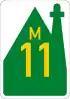 Metropolitan route M11 shield