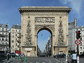 Porte Saint-Denis, Paris, by François Blondel, 1672