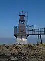 Close-up of the lighthouse.