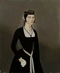 H. Hovnatanyan, Portrait of Natali Teumian, 1830-1840