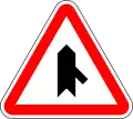 Merging traffic on right