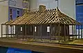 A model of the Maison Bolduc in Ste. Genevieve, showing poteaux-sur-sol construction.