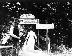 Great Falls Park in the early 1900s