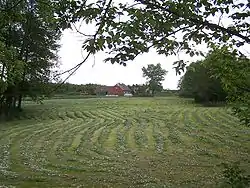 View of Powiadacze village