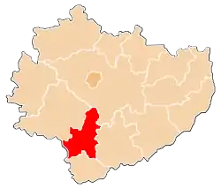 Location within the voivodeship