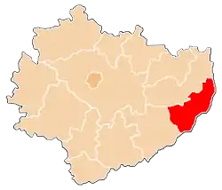 Location within the voivodeship