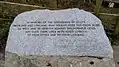 Memorial to the Scottish soldiers who died at the Battle of Worcester in 1651, located by Powick Old Bridge