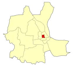 Location of Prampir Makara within Phnom Penh