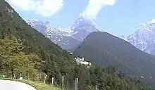 Blockhouse at Predil looking east from the pass