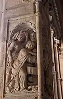 Presentation of St. Stephen in the temple, in one of the corners of the cloister.