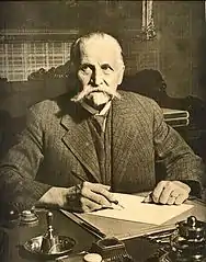 Kallio in his office.