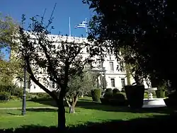 The Presidential Mansion (formerly the Crown Prince's Palace) in Athens built by Ernst Ziller