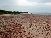 Red sand beach in PEI National Park