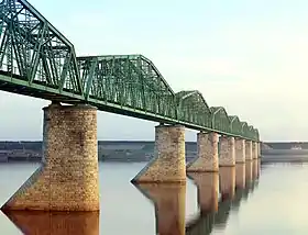 Bridge on the Trans-Siberian Railway in Perm