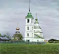 In an ensemble with the Church of the Intercession in 1909