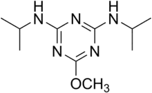 Skeletal formula of prometon