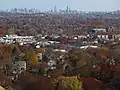 Boston seen from the park