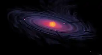 Image 66An artist's rendering of a protoplanetary disk (from History of Earth)