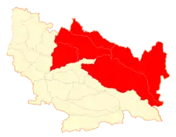 Location in the Ñuble Region